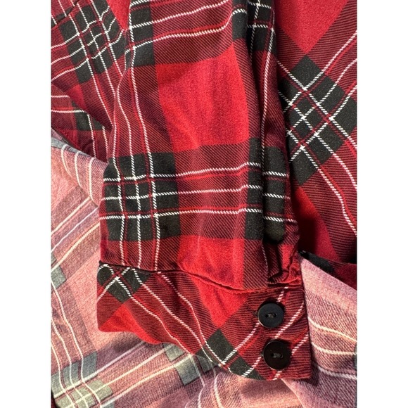 Torrid Women's Red Black Plaid Open Front Duster Robe Size 3X Rayon Loungewear - Picture 11 of 11